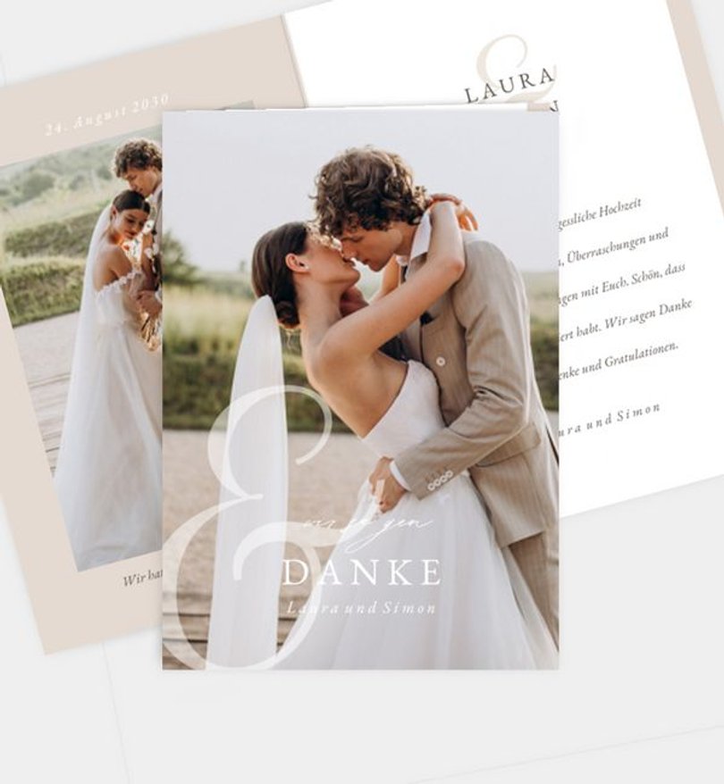 Dankeskarte Hochzeit Obvious Love