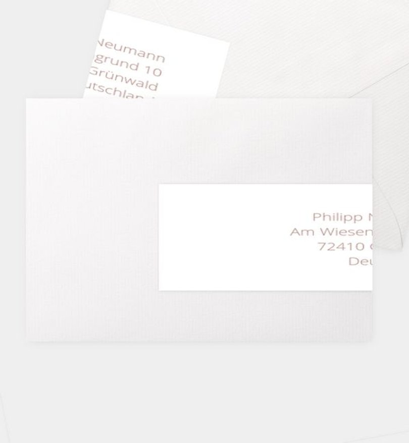 Adressaufkleber Hochzeit Modern Type