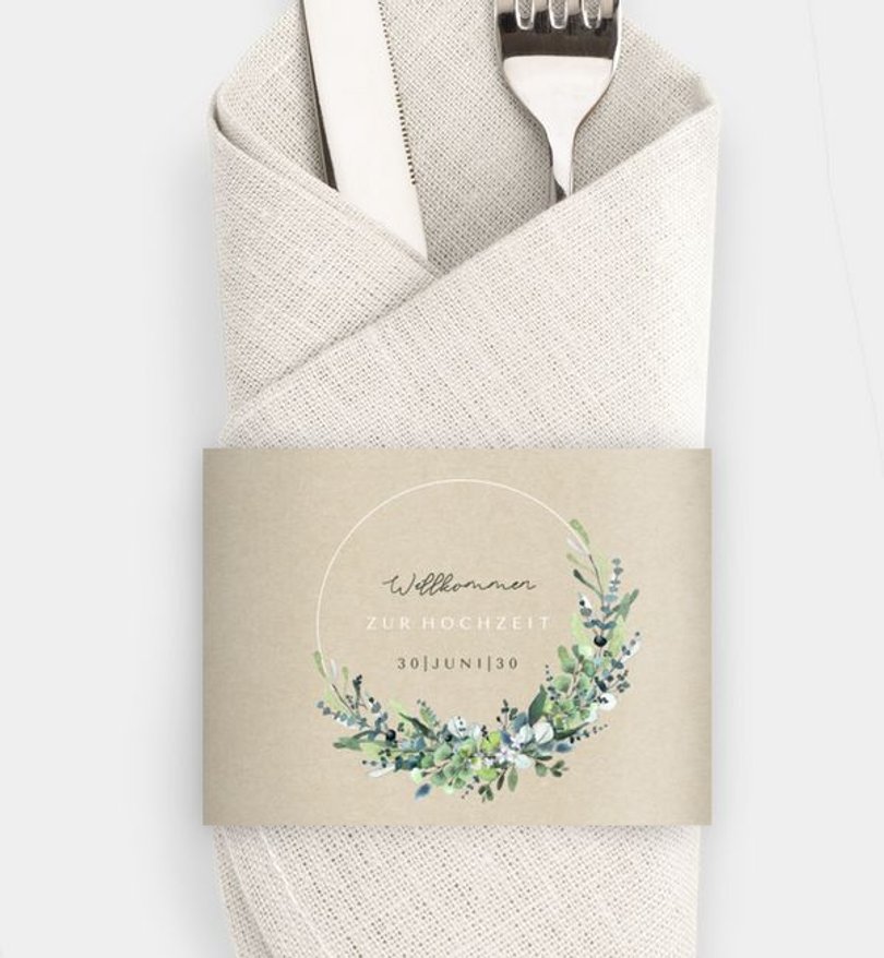 Besteck Servietten-Zubehör Hochzeit Schönes Land