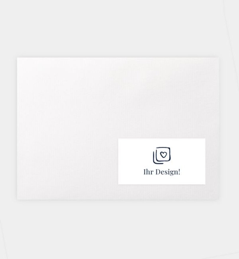 Empfängeraufkleber Trauer Blanko Design