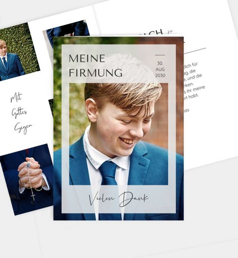 Dankeskarte Firmung Mein Fest