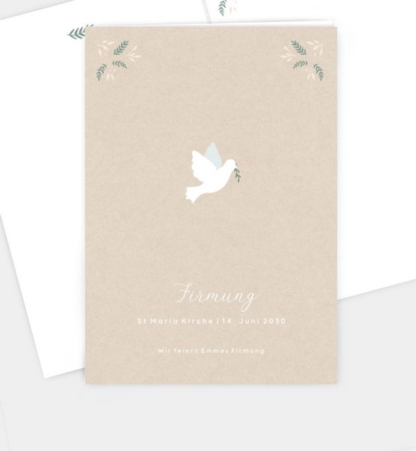 Kirchenheft Firmung Flying Bird · Crafty