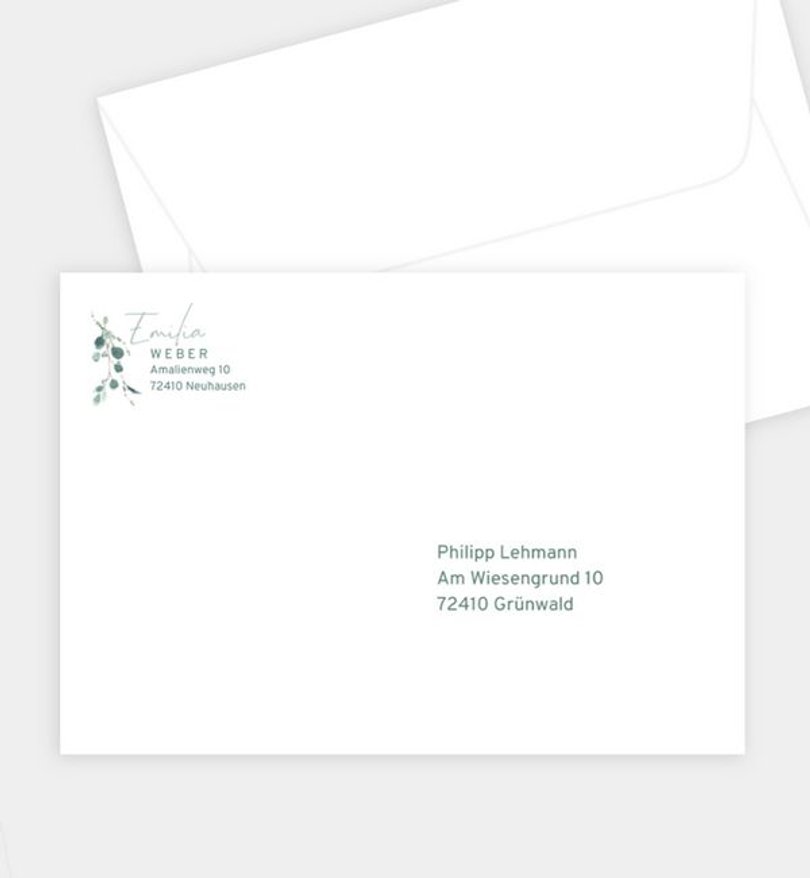 Briefumschlag Kommunion Sommerduft