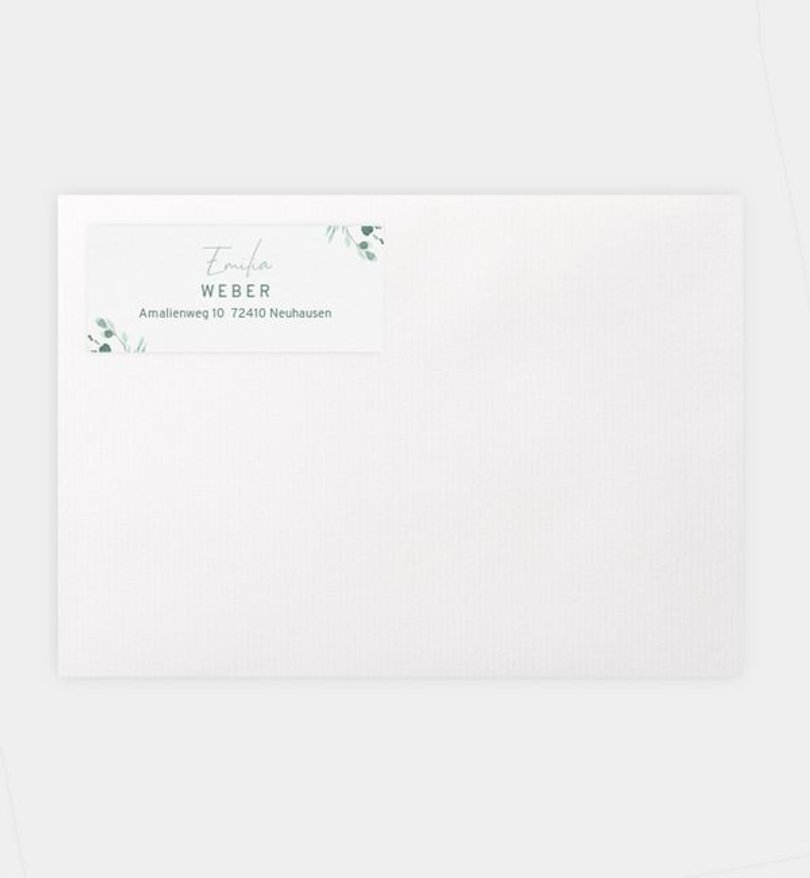 Absenderaufkleber Firmung Sommerduft