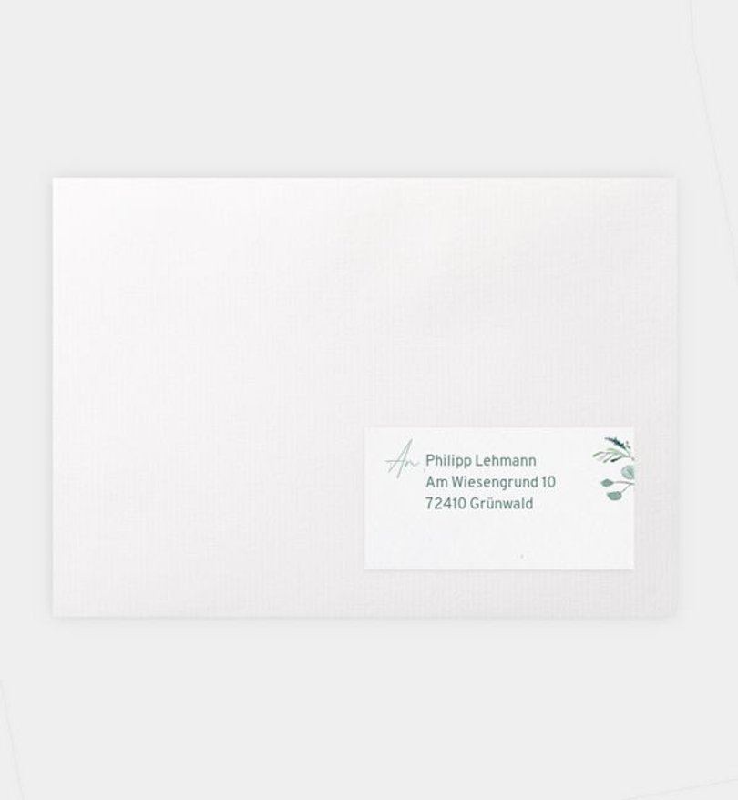 Empfängeraufkleber Firmung Sommerduft