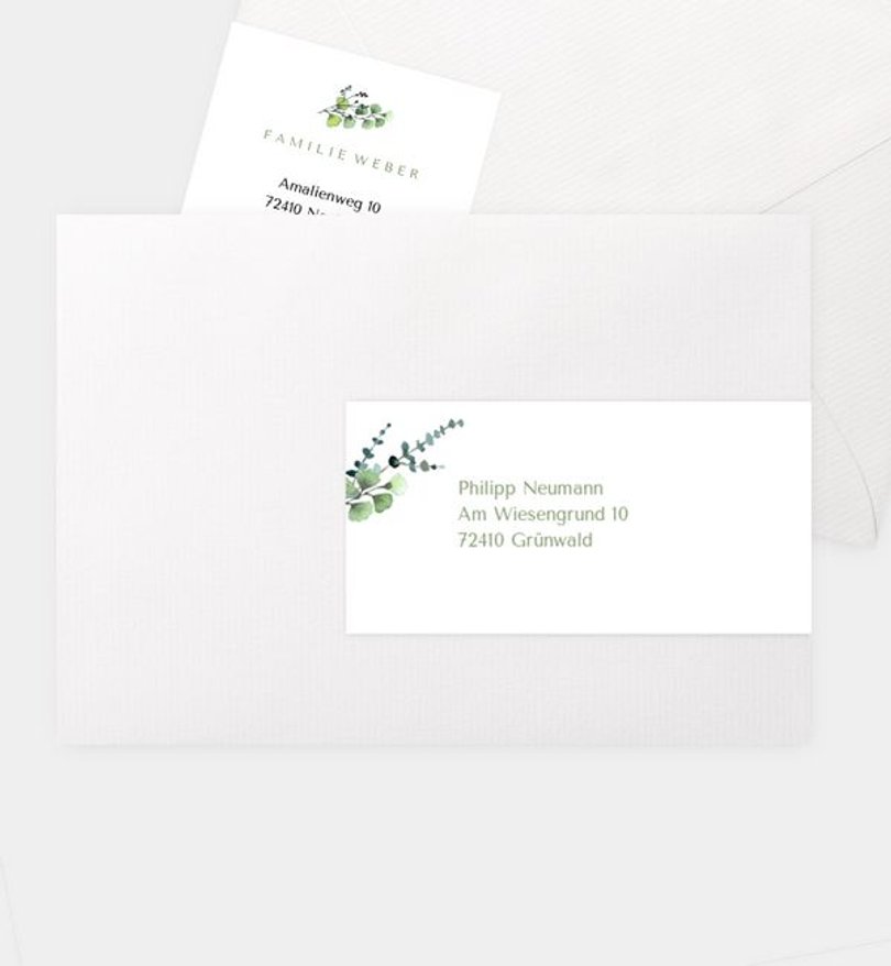 Adressaufkleber Firmung Schönes Land · Vintage