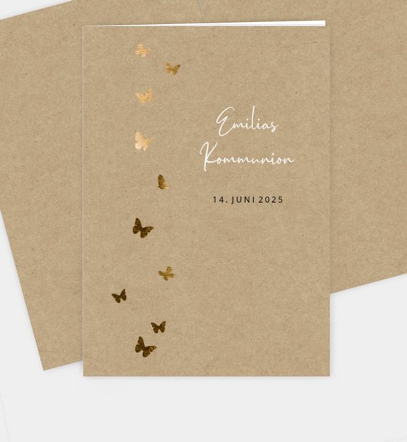 Kirchenheft Kommunion Butterfly