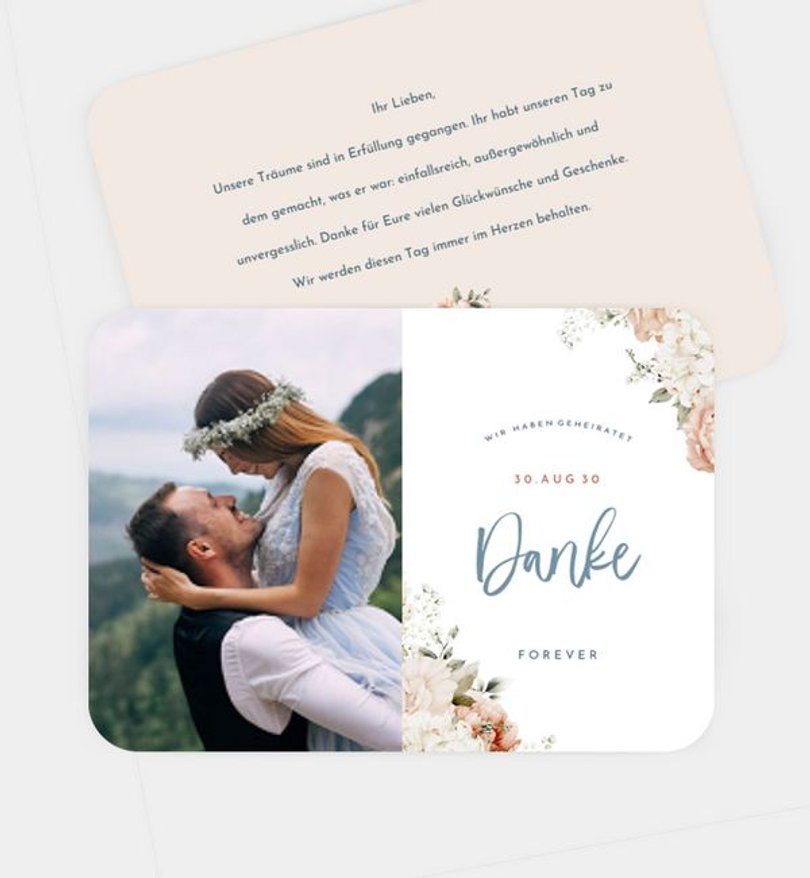 Dankeskarte Hochzeit Celebrate Love