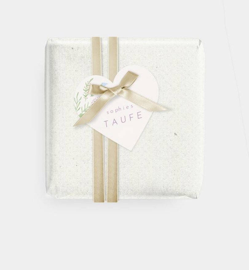 Geschenkanhänger Taufe Frühlingsduft