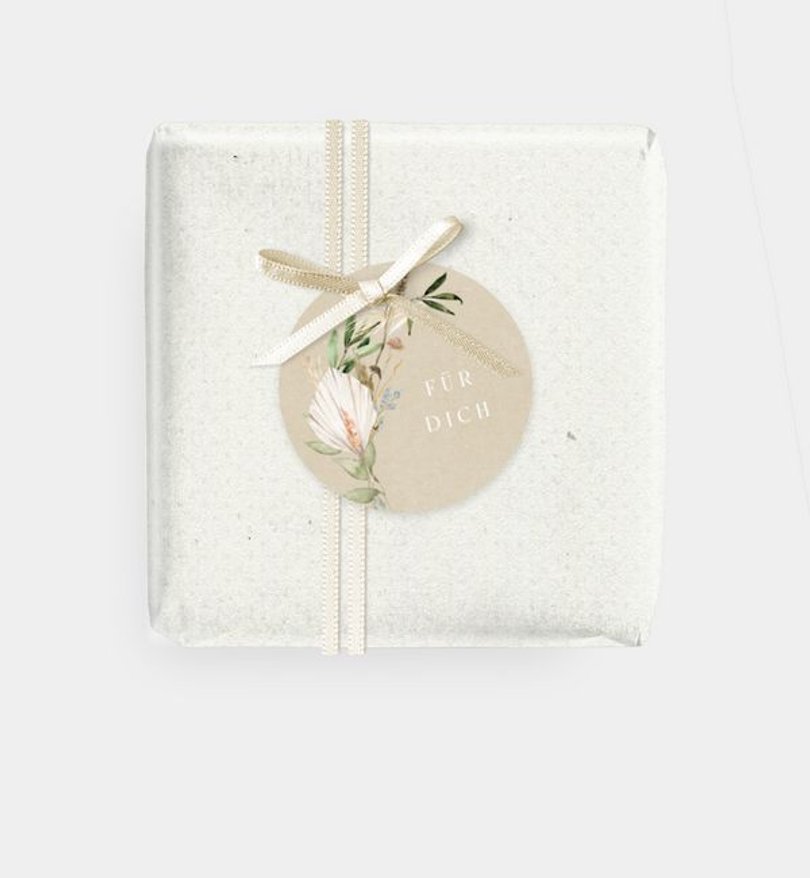 Geschenkanhänger Hochzeit Boho Kranz