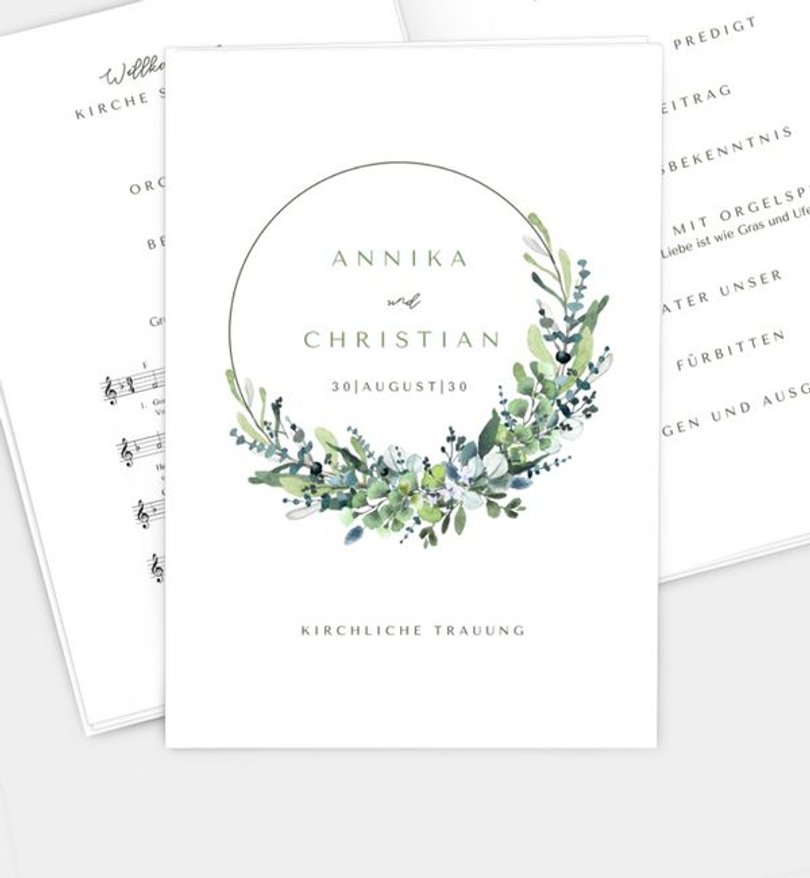 Kirchenheft Hochzeit Schönes Land