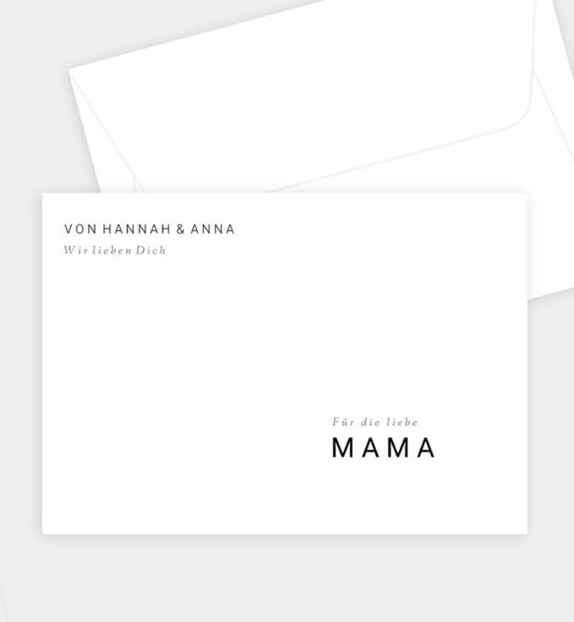 Briefumschlag Muttertag Meine Mama