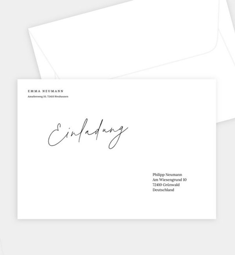 Briefumschlag Jugendweihe Mein Weg