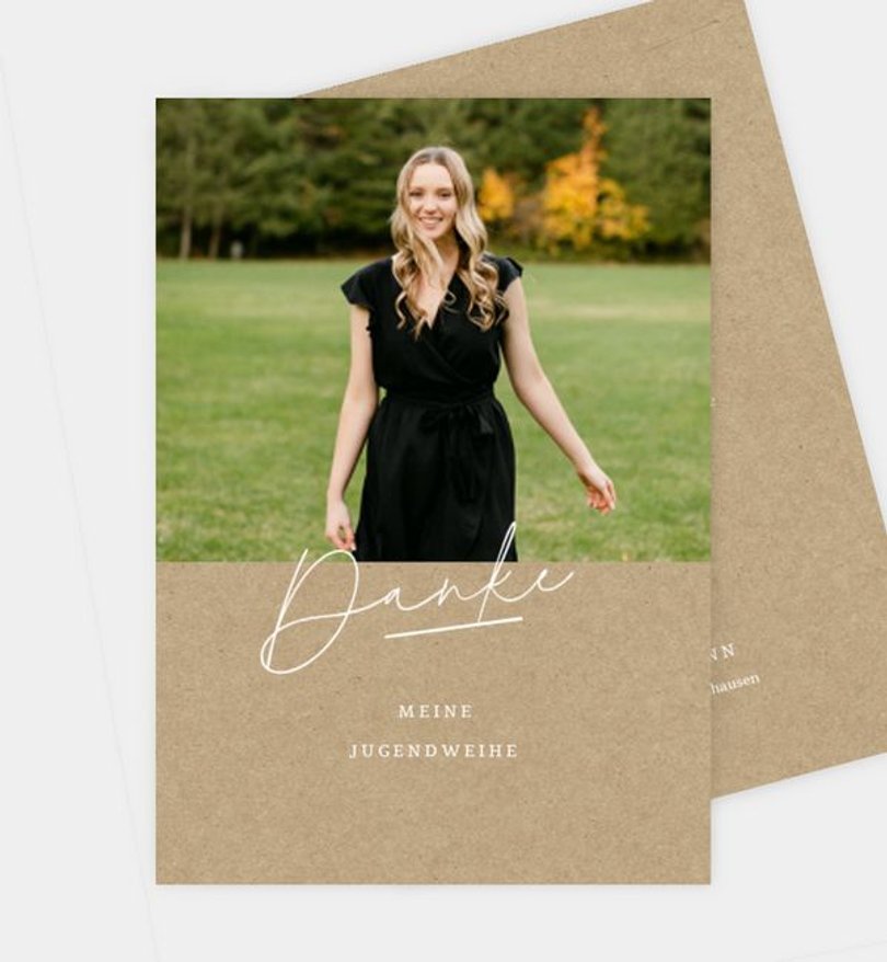 Dankeskarte Jugendweihe Mein Weg