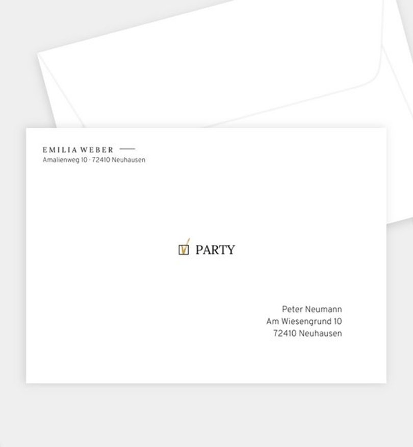 Briefumschlag Geburtstag Checkliste