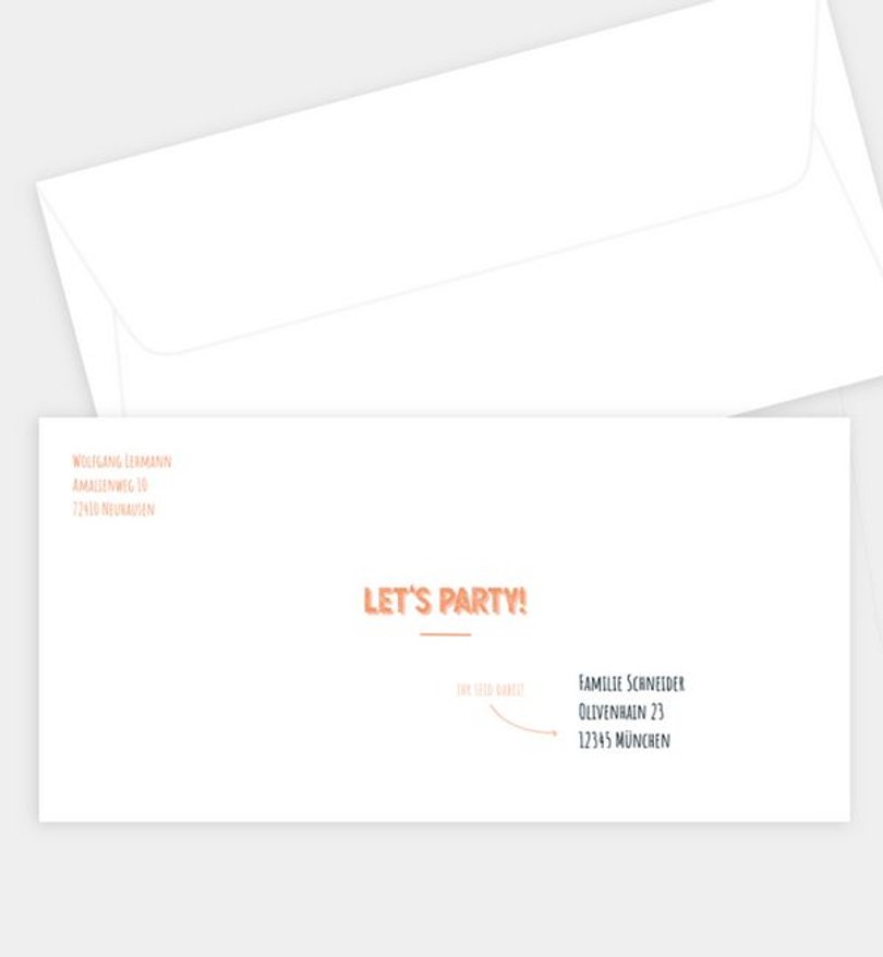 Briefumschlag Geburtstag Bildertafel