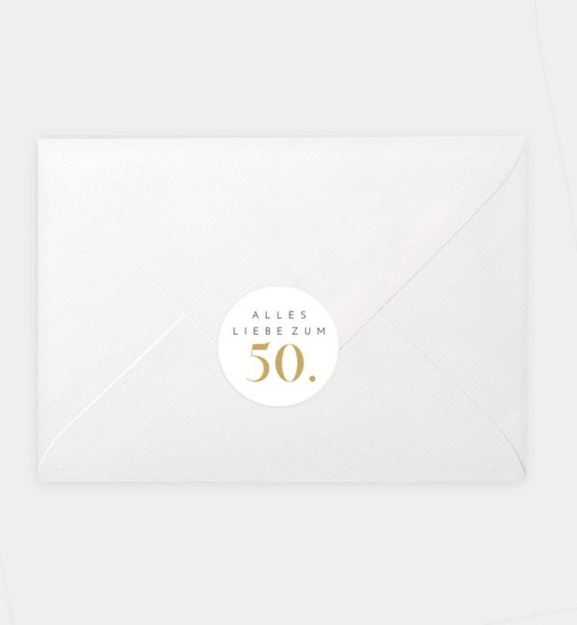 Siegelsticker Geburtstag Graceful