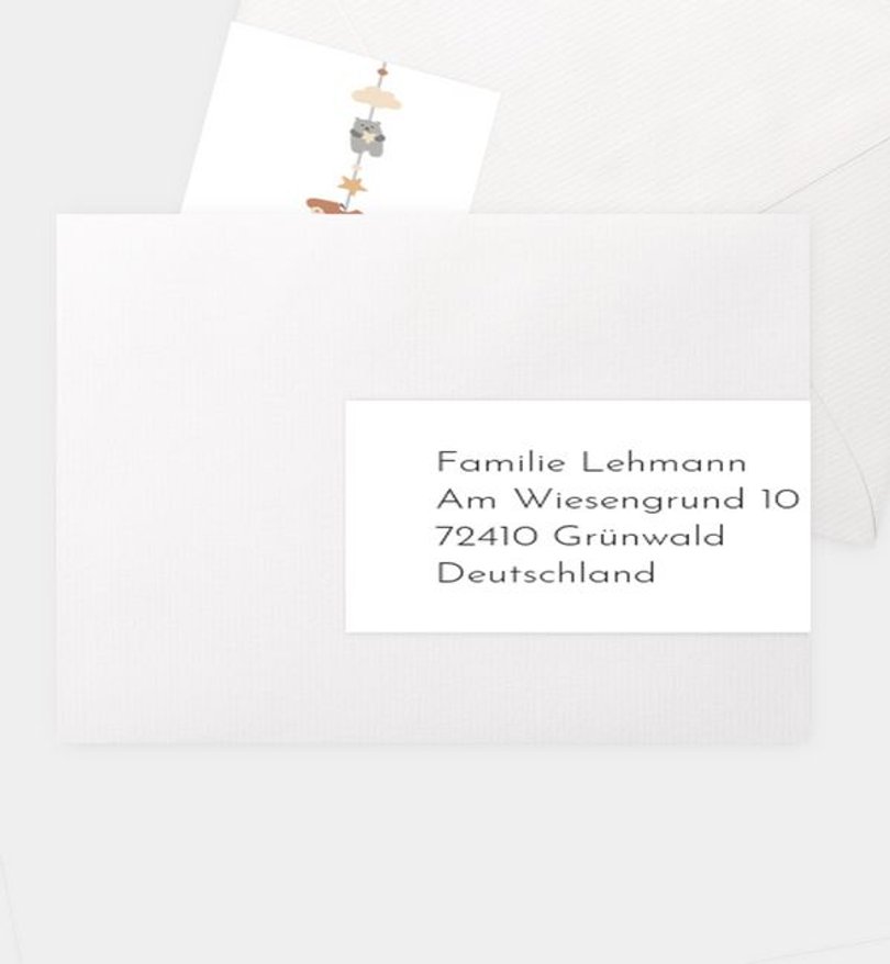 Adressaufkleber Kindergeburtstag Traumtiere