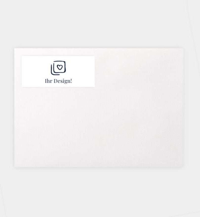 Blankoaufkleber Hochzeit Blanko Design
