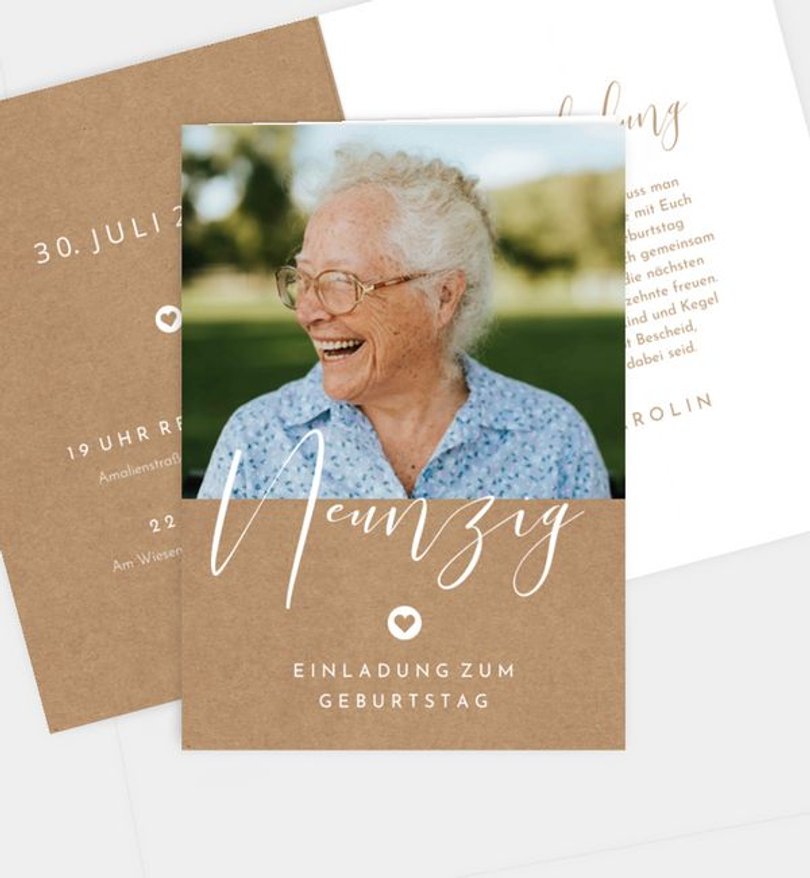 Einladungskarte Geburtstag Easy Day