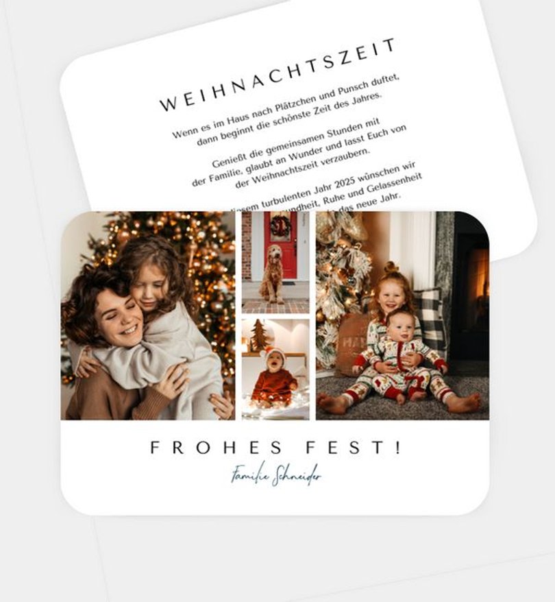 Weihnachtskarte Weihnachten/Privat Eleganter Gruß