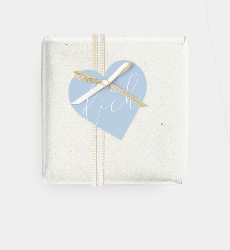 Geschenkanhänger Taufe Himmlisch · Blau