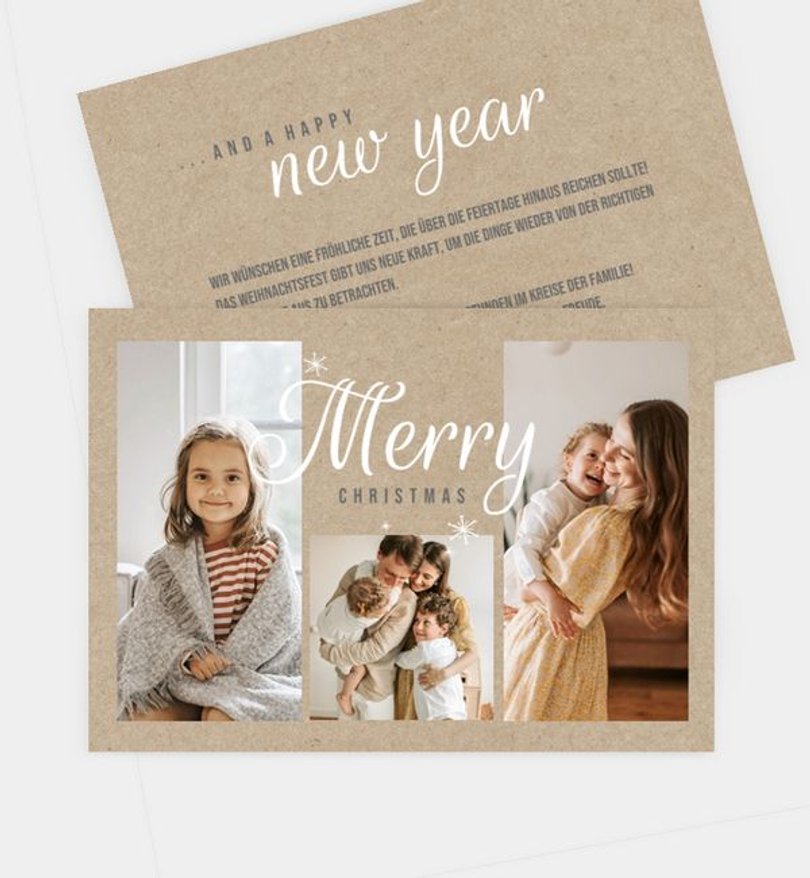 Weihnachtskarte Weihnachten/Privat Crafty and Stars