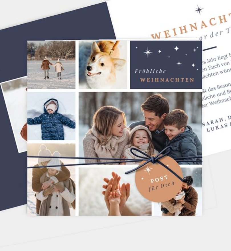 Weihnachtskarte Weihnachten/Privat Sternennacht