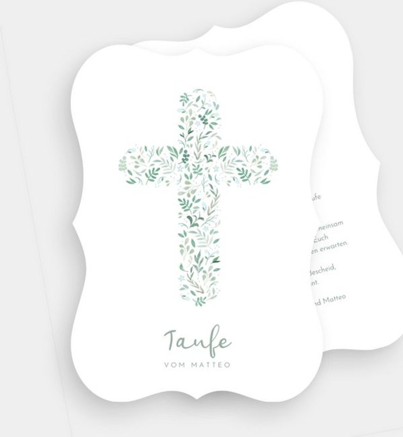 Einladungskarte Taufe Blessing
