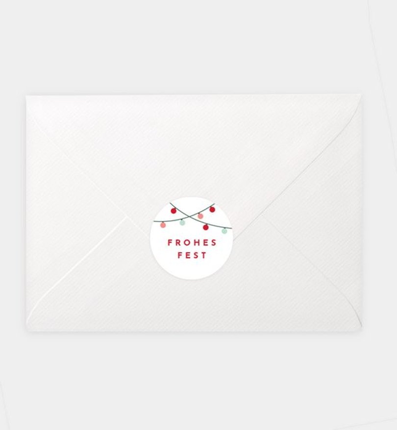 Siegelsticker Weihnachten Weihnachtsfreude