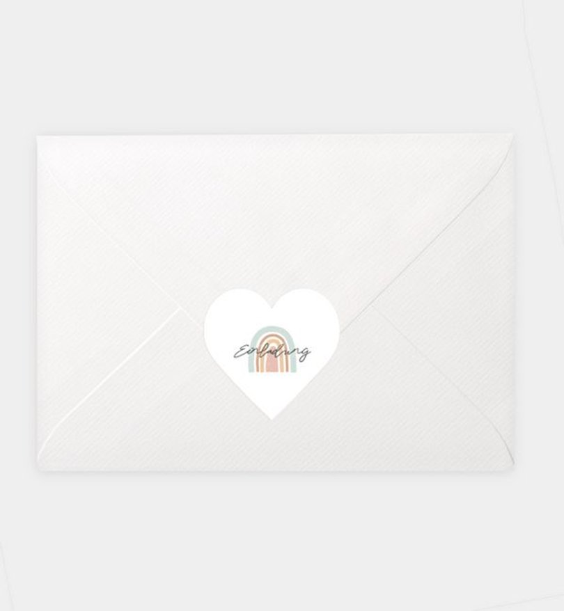 Siegelsticker Einschulung Little Rainbow