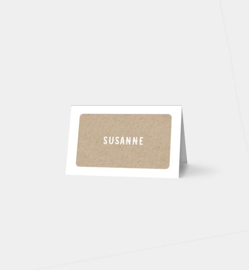 Tischkarte Einschulung Sweet Square