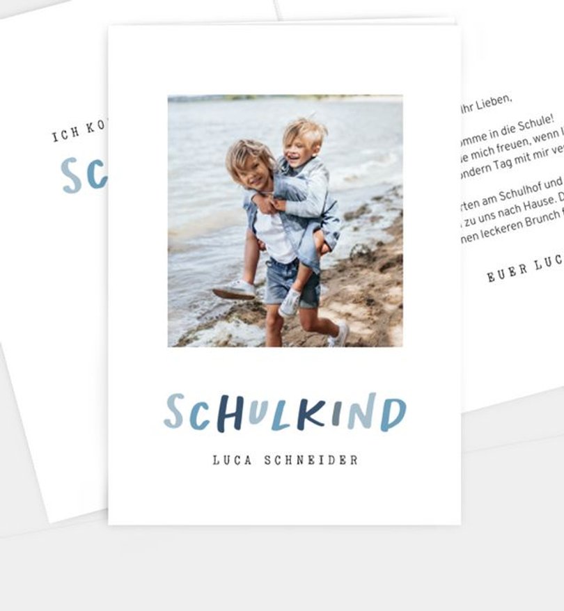 Einladungskarte Einschulung Diem