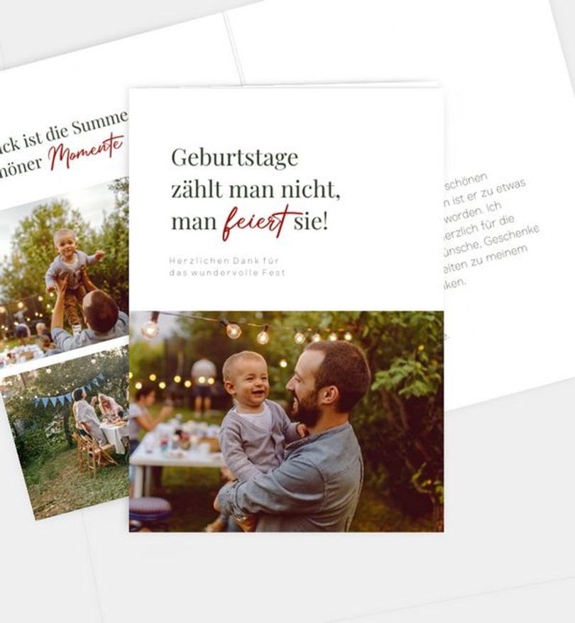 Dankeskarte Geburtstag Birthday Magic