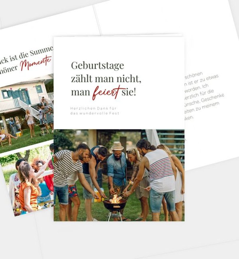 Dankeskarte Geburtstag Birthday Magic