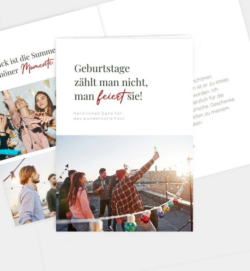 Dankeskarte Geburtstag Birthday Magic