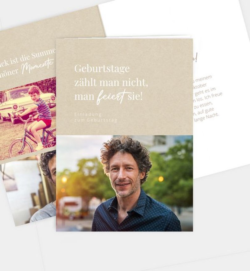 Einladungskarte Geburtstag Birthday Magic · Vintage