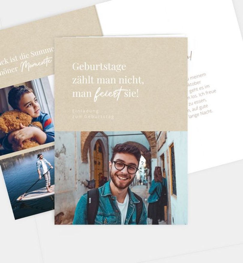 Einladungskarte Geburtstag Birthday Magic · Vintage