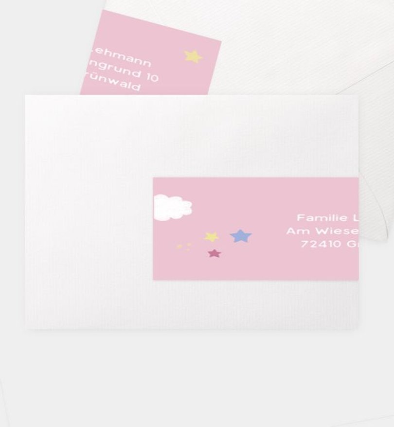 Adressaufkleber Einschulung Unicorn
