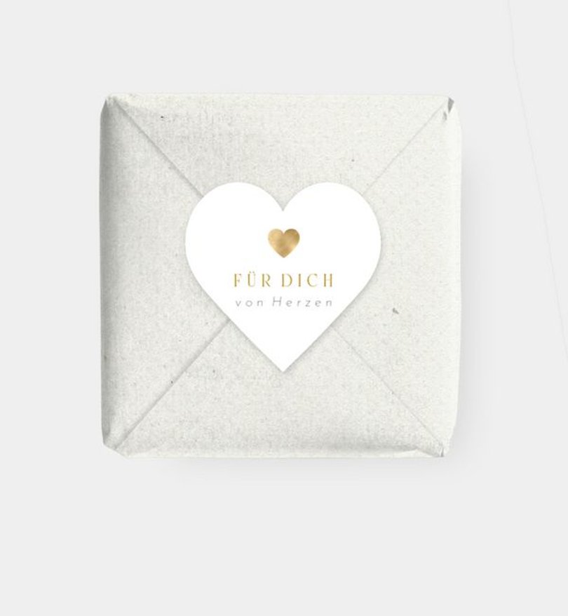 Geschenkaufkleber Geburt Du bist mein Herz