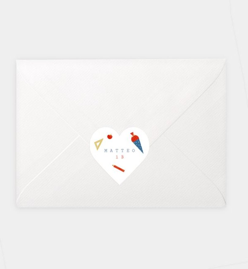 Siegelsticker Einschulung Schulsachen