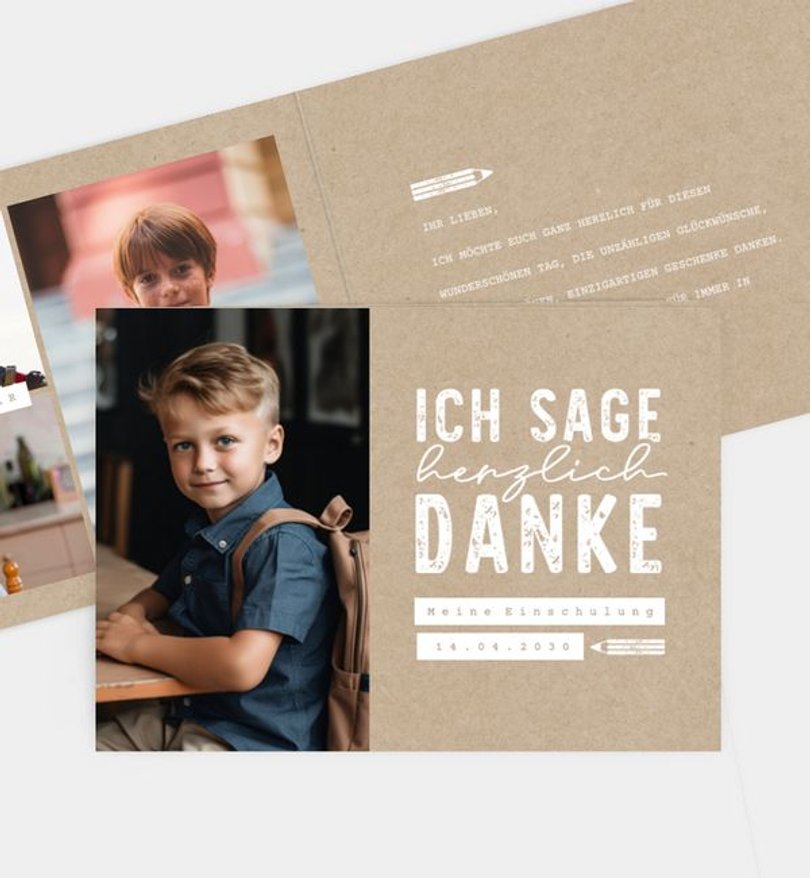 Dankeskarte Einschulung My Day