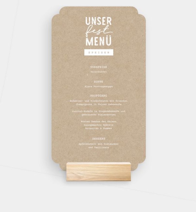 Menükarte Einschulung My Day