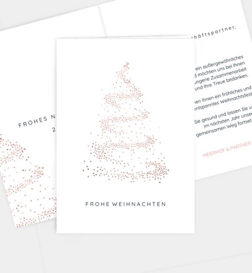 Weihnachtskarte Weihnachten geschäftlich Sparkle Night