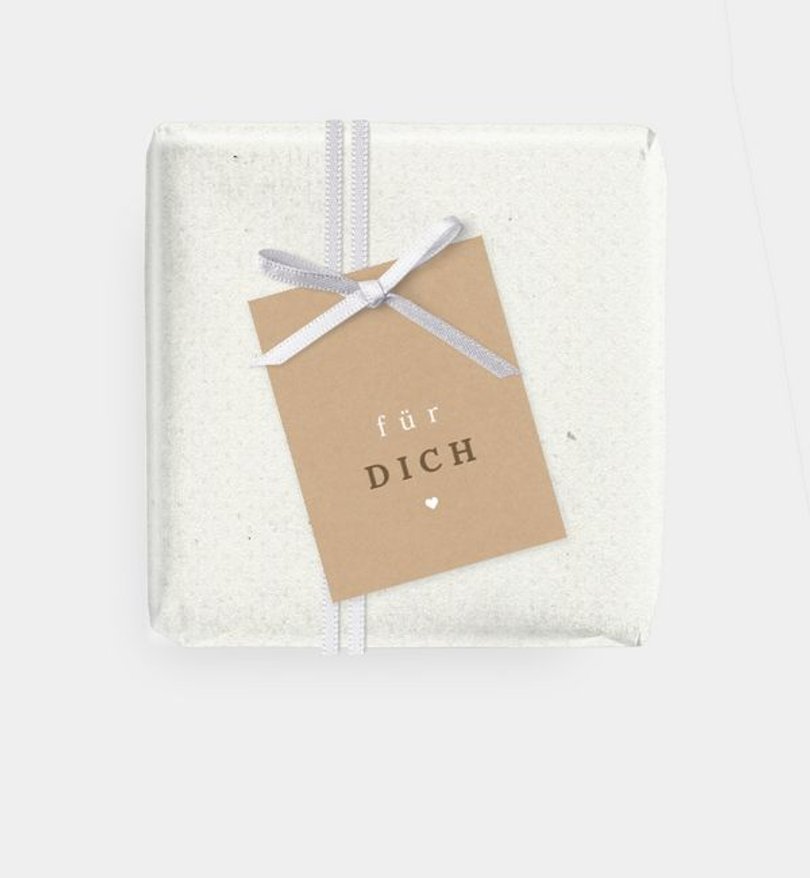 Geschenkanhänger Geburt Herzenstag · Vintage