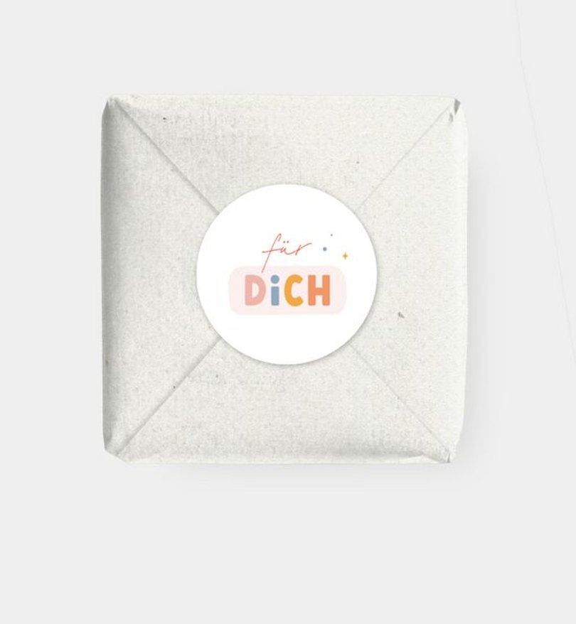 Geschenkaufkleber Einschulung Tutti Frutti