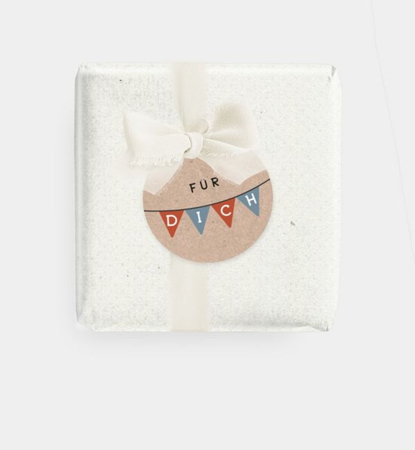 Geschenkanhänger Einschulung Wimpel