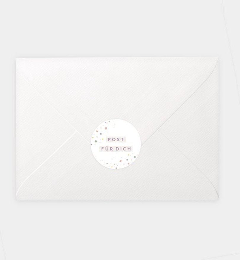 Siegelsticker Einschulung Fresh Terazzo