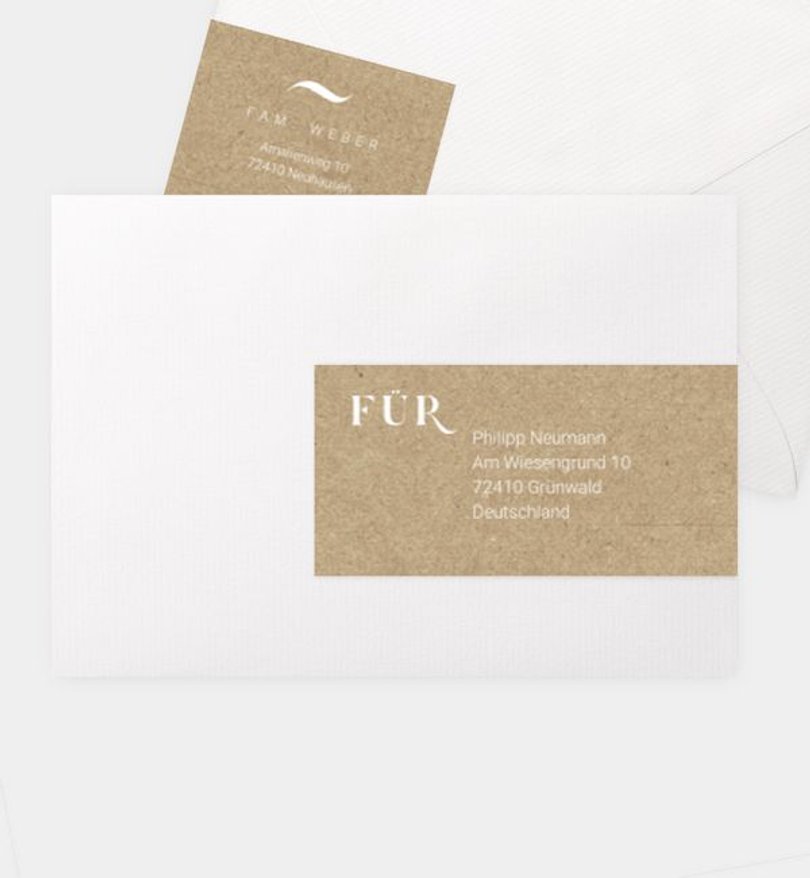 Adressaufkleber Geburt Graceful · Crafty