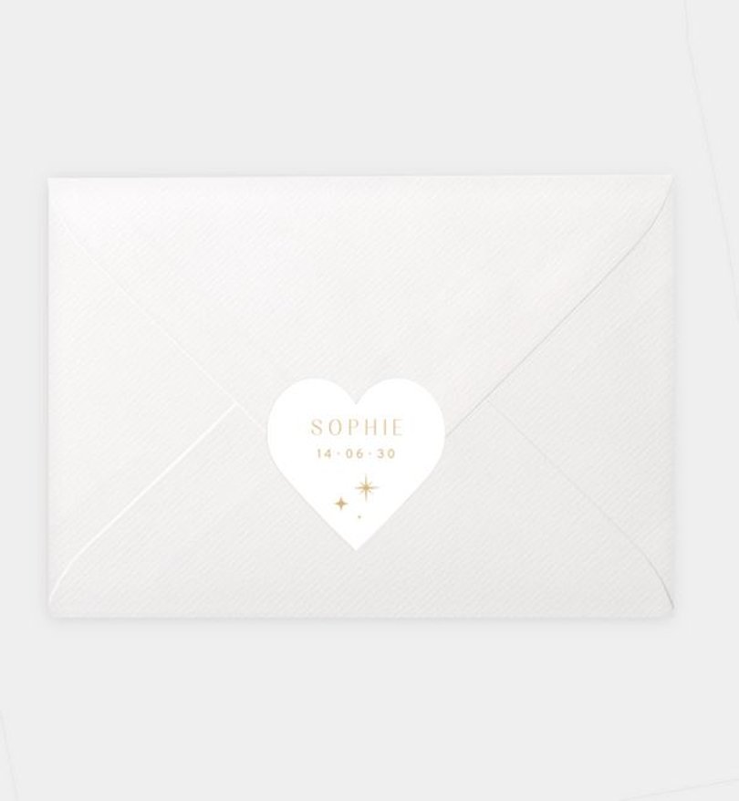 Siegelsticker Geburt Moonlight